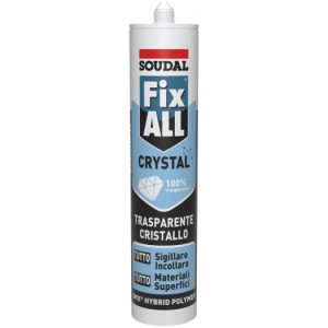 ADESIVO SIGILLANTE TRASPARENTE SOUDAL FIX ALL CRYSTAL