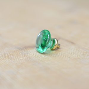 POMELLO CIRCOLARE IN VETRO VERDE